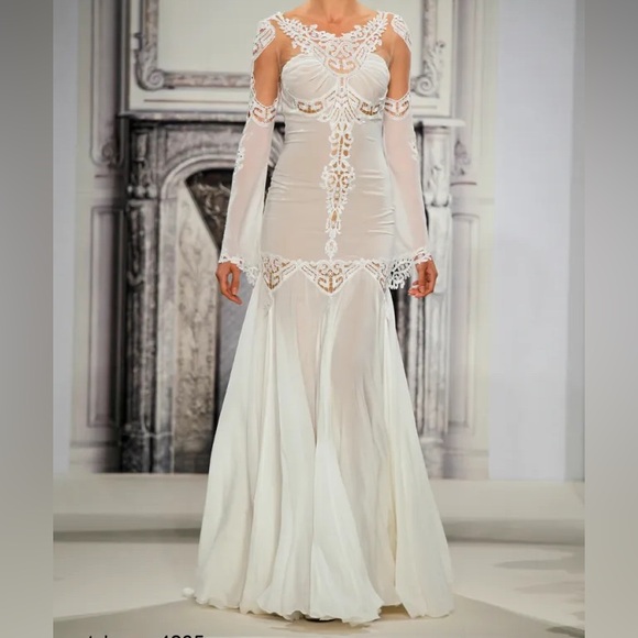 Pnina Tornai lace illusion wedding gown sz 2 - www.buildwithchirag.com Pnina Tornai lace illusion wedding gown sz 2 - www.buildwithchirag.com